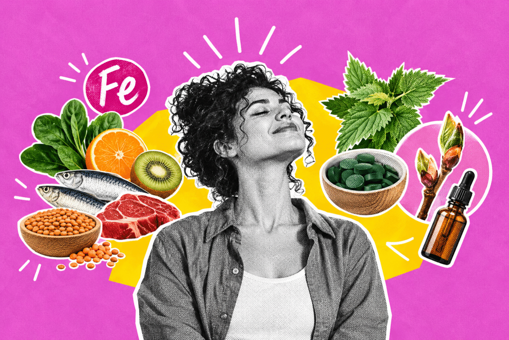 Illustration sur la carence en fer, l’alimentation et les plantes